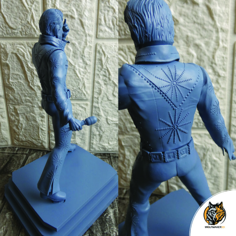 Elvis Presley commission fanart 3d design printed